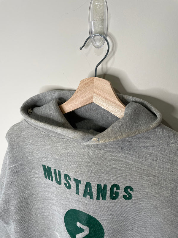 1950s/60s “Mustangs” Heather Grey Hoodie (XS)