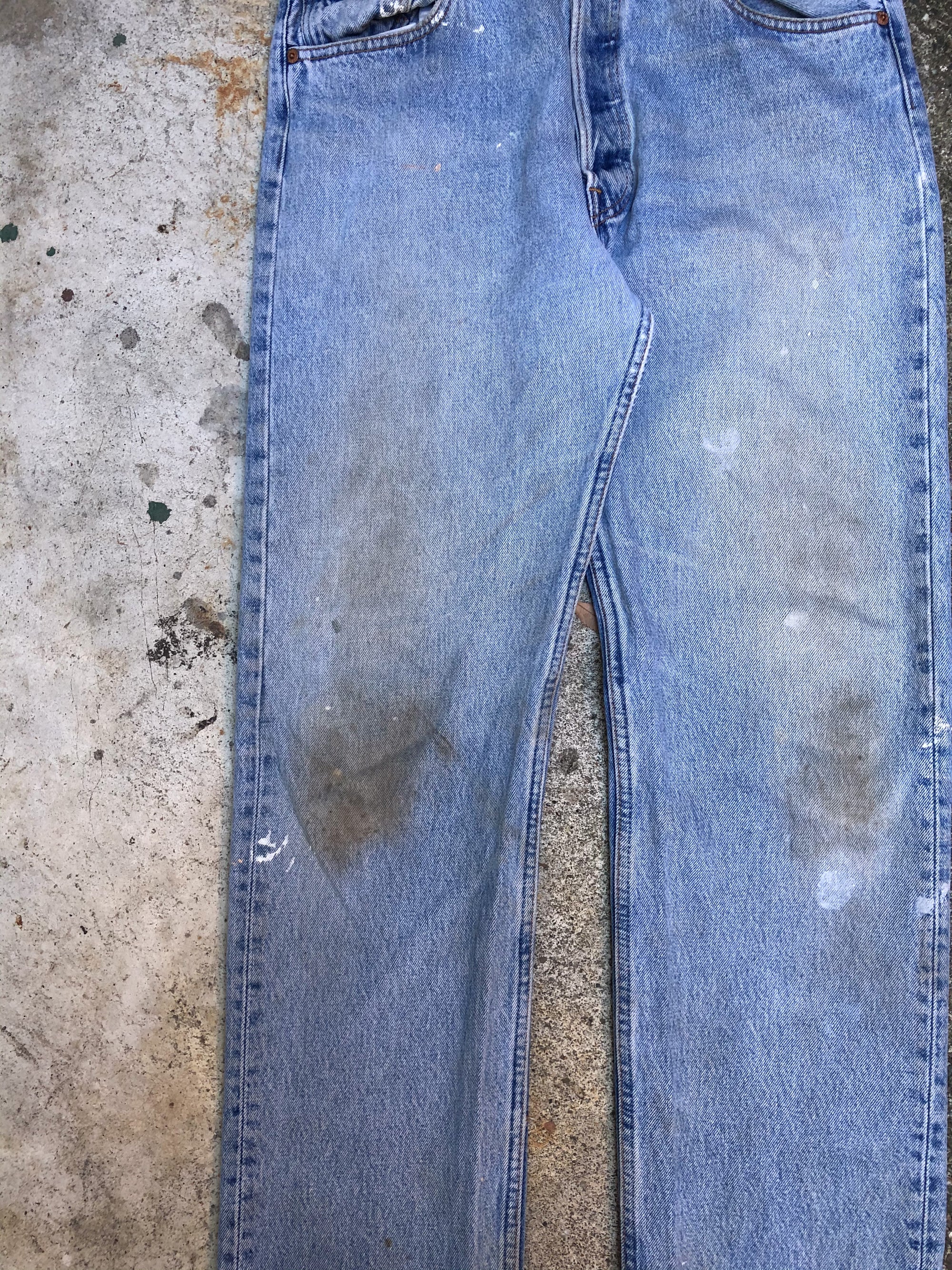 1990s Levis Paint Faded Blue 501 (33X31)