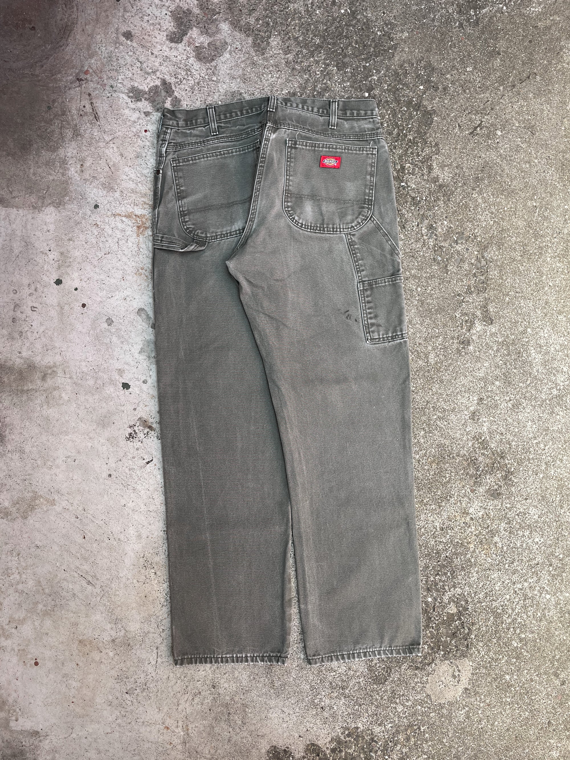 Dickies Faded Green Work Pants (33X32)