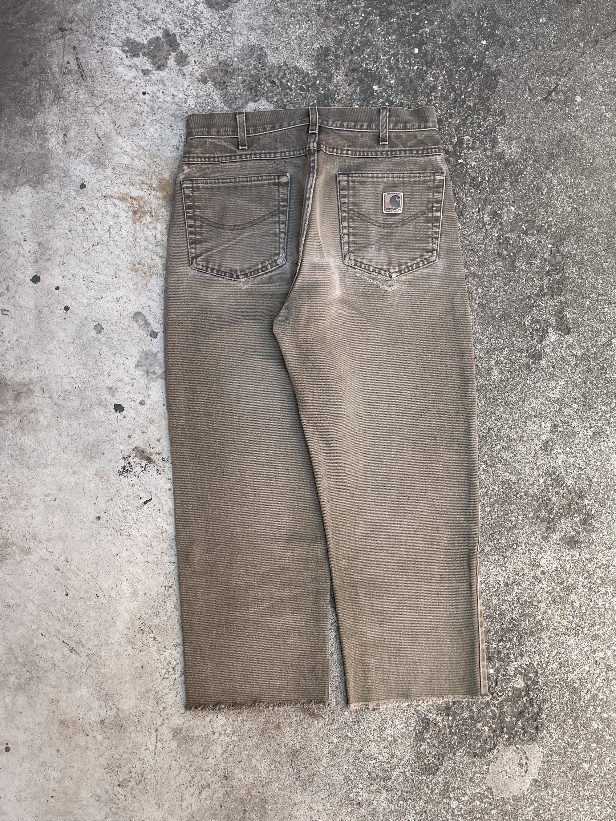 Carhartt B161 Faded Bark Denim Raw Hem (30X25)