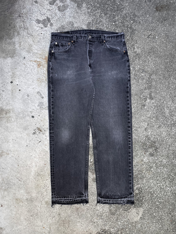 Vintage Levi’s Faded Black 501 Released Hem (33X29)