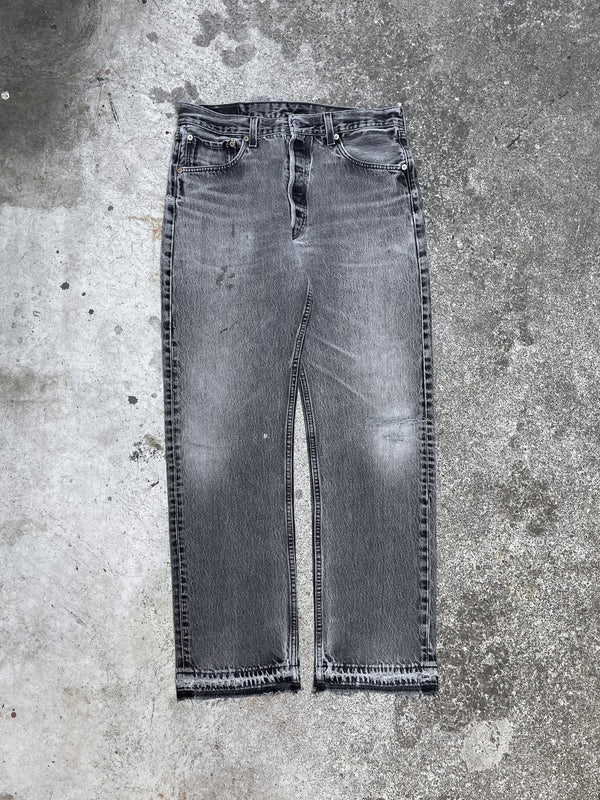 1990s Levi’s Faded Black 501 Released Hem (32X30)