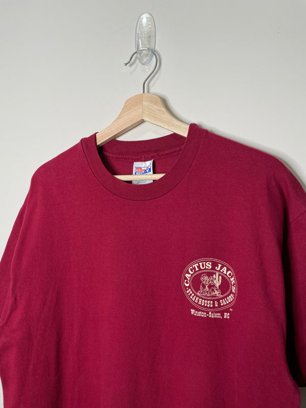 1990s “Cactus Jack’s” Single Stitched Hanes Beefy Tee (L)