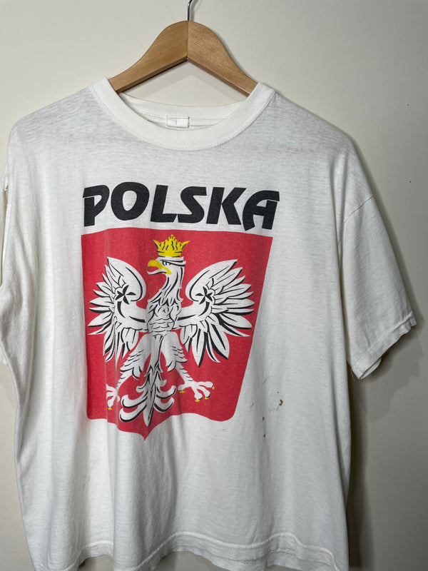 1980s “Polska” Boxy Tourist Tee (M)