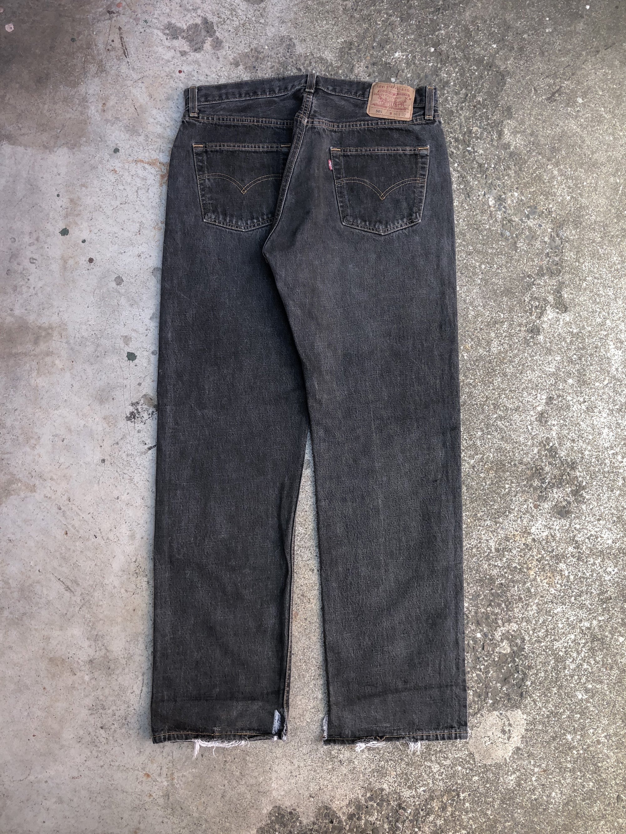 1990s Levis Dark Graphite Grey 501 (34X31)