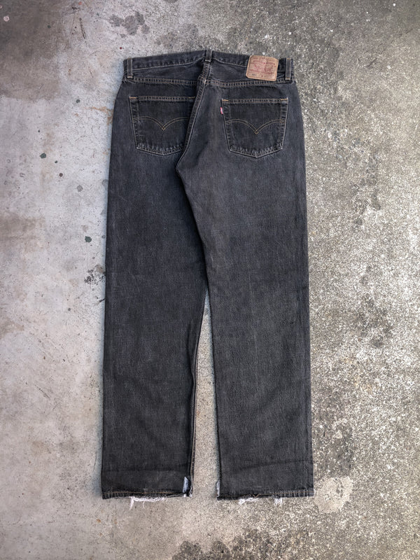 1990s Levis Dark Graphite Grey 501 (34X31)