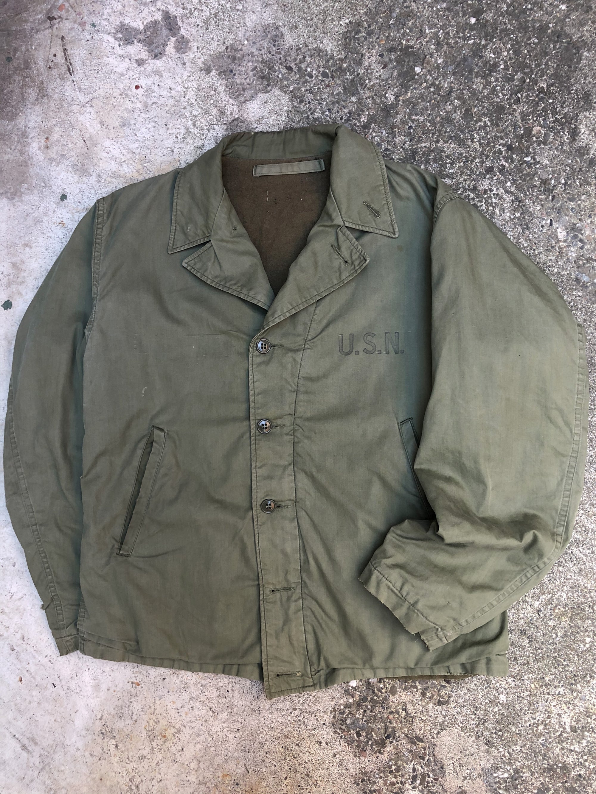 1950s Faded US Navy N4 Deck Jacket (M)