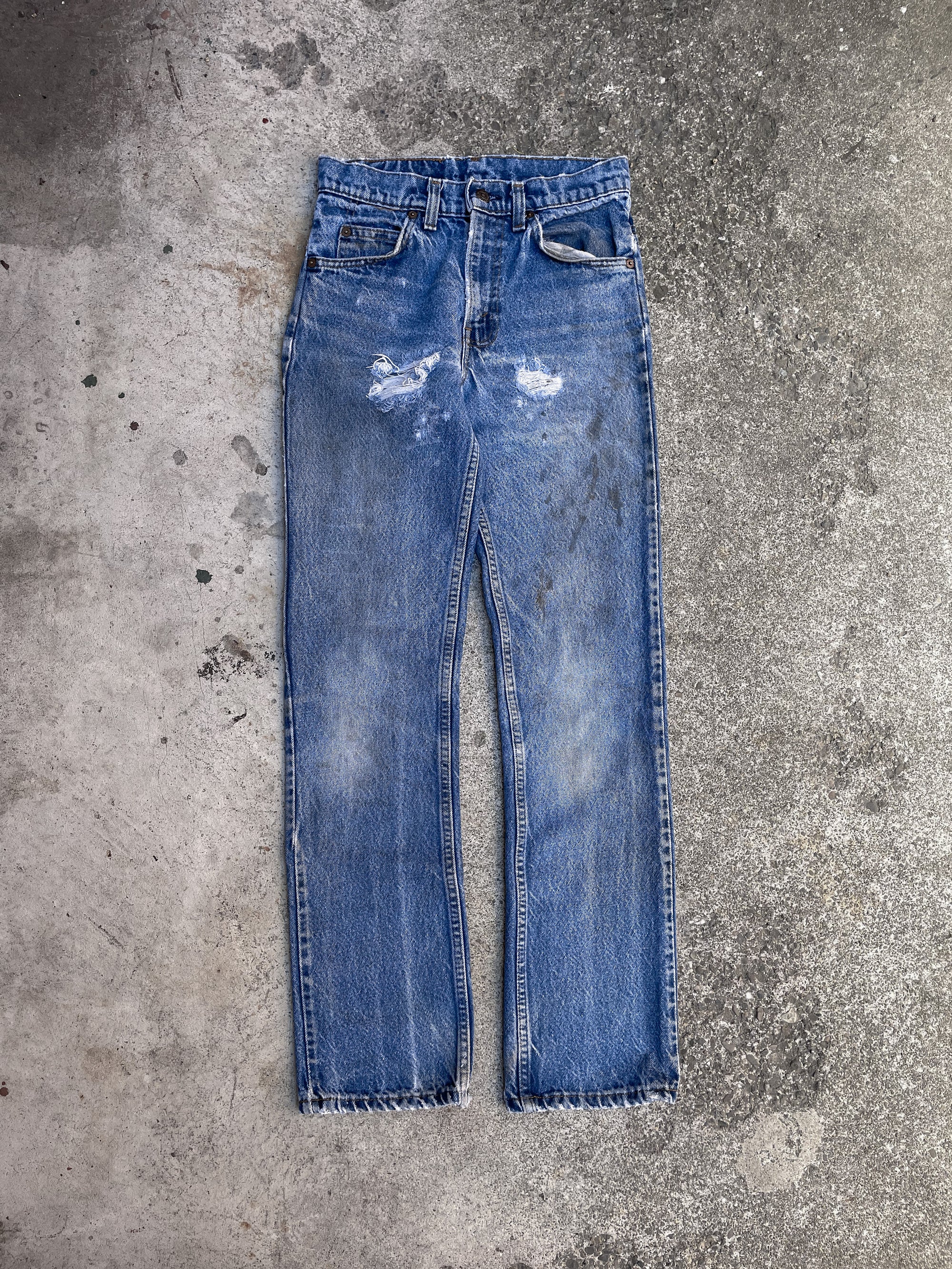 1970s/80s Levi’s Worn In Blue 509 Removed Pocket (26X29)
