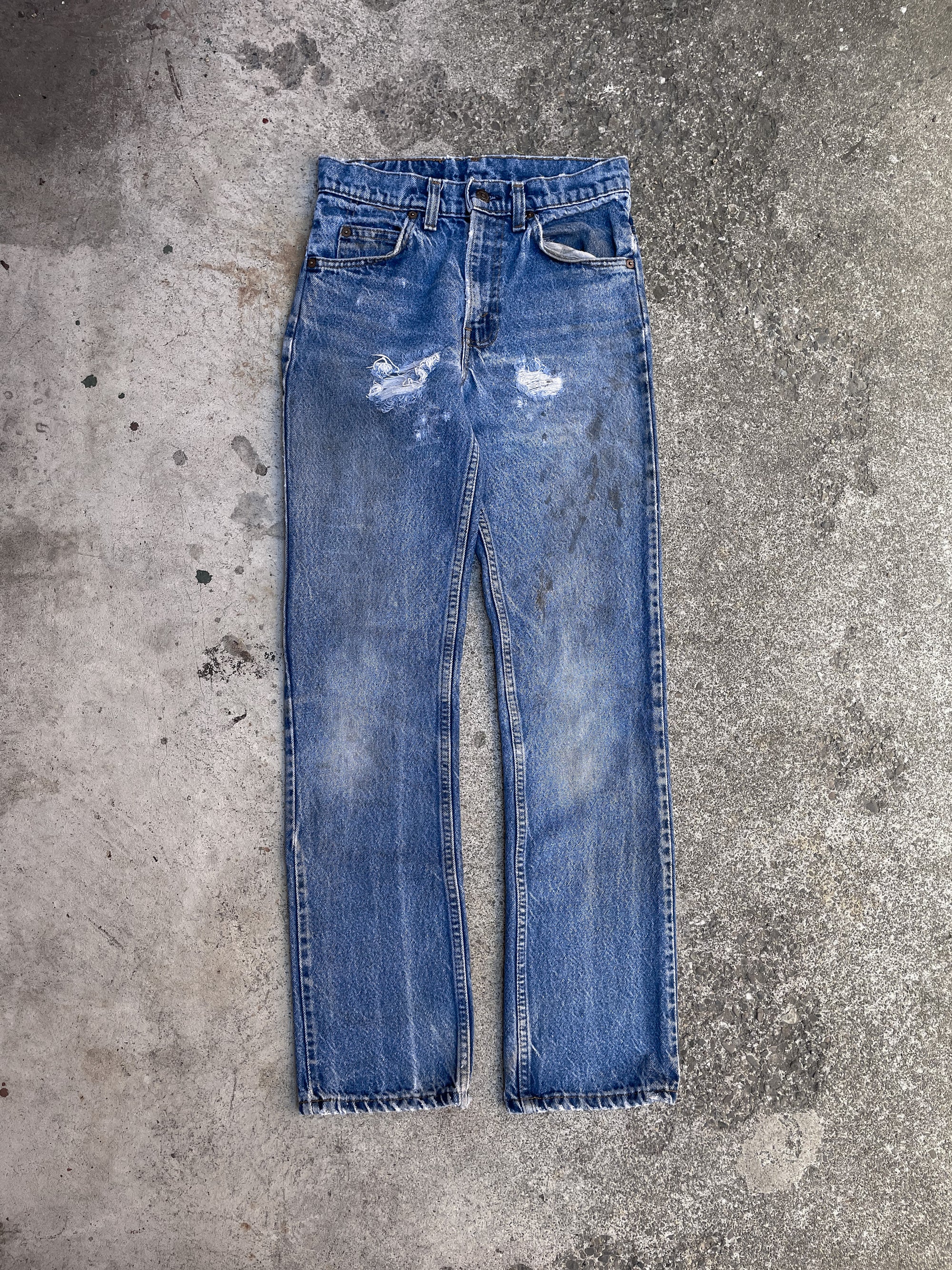 1970s Levi’s Worn In Blue 509 Removed Pocket (26X29)