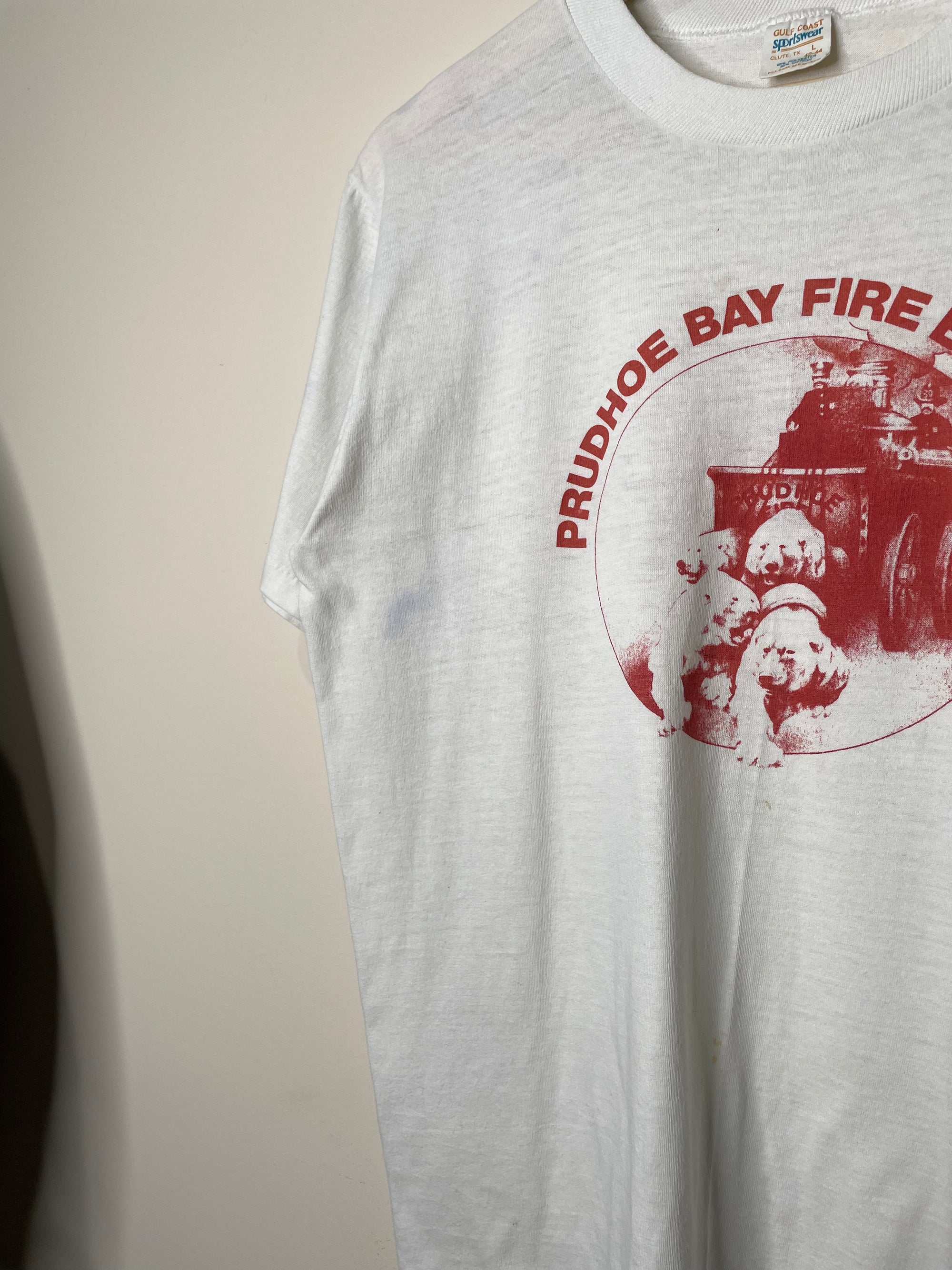 1980s “Prudhoe Bay Fire Brigade” Single Stitched Tee (M)