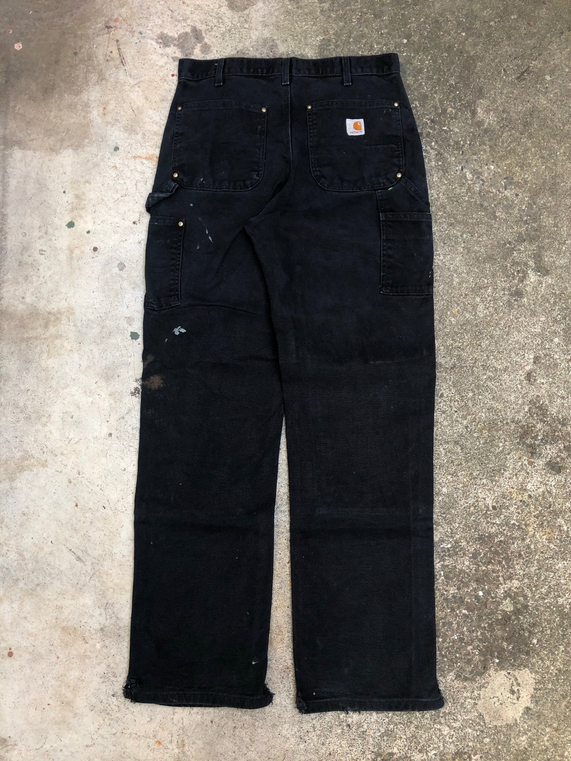 Carhartt B01 Black Double Front Knee Work Pants (32X32)