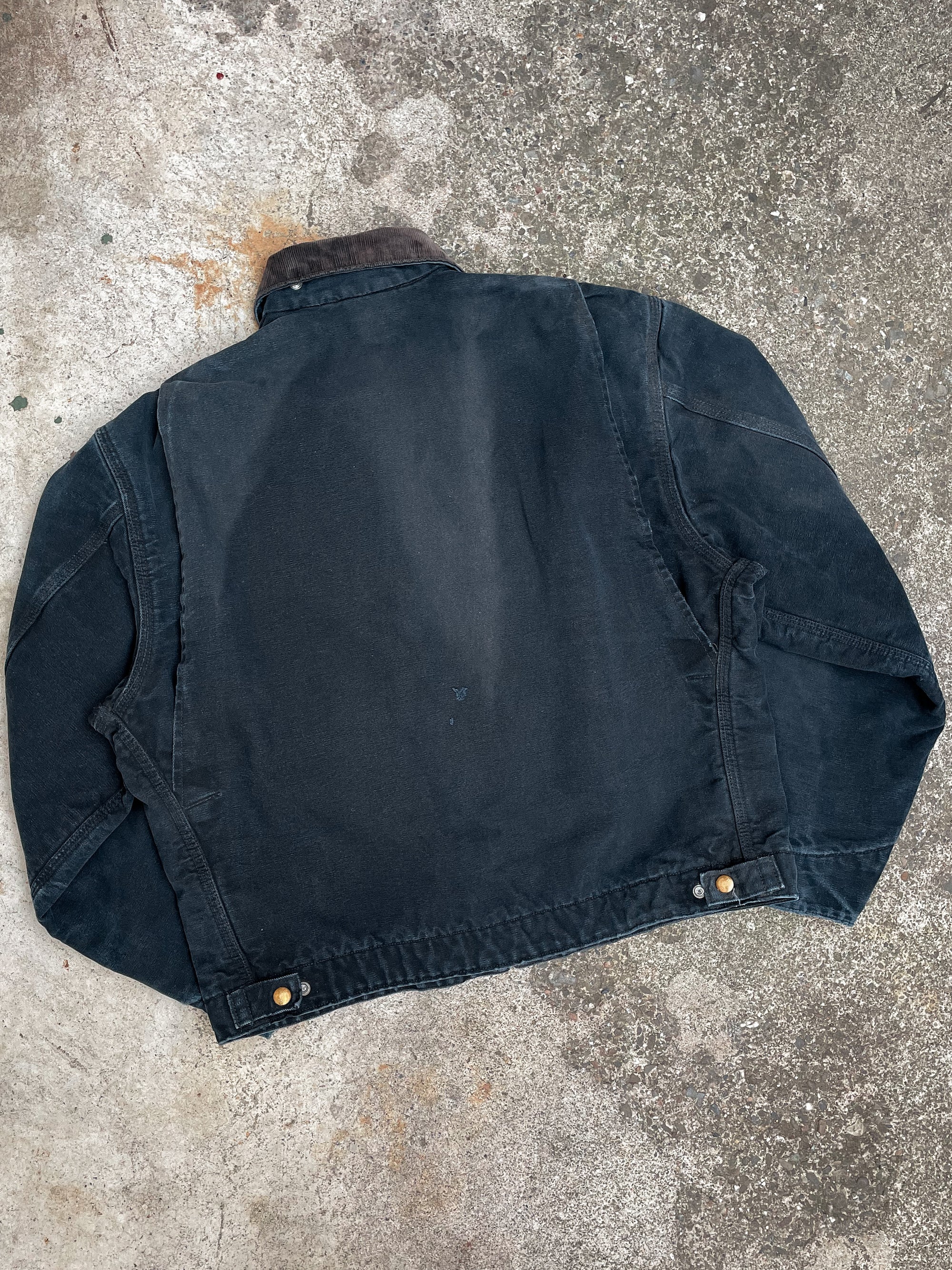 Carhartt Faded Black Lined Work Jacket (M)