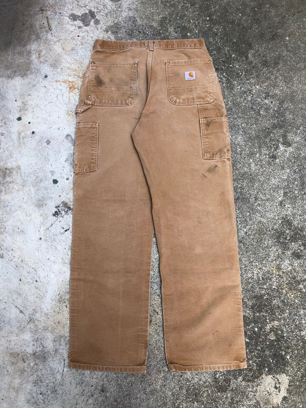 Carhartt B01 Tan Double Front Knee Work Pants (29X29)