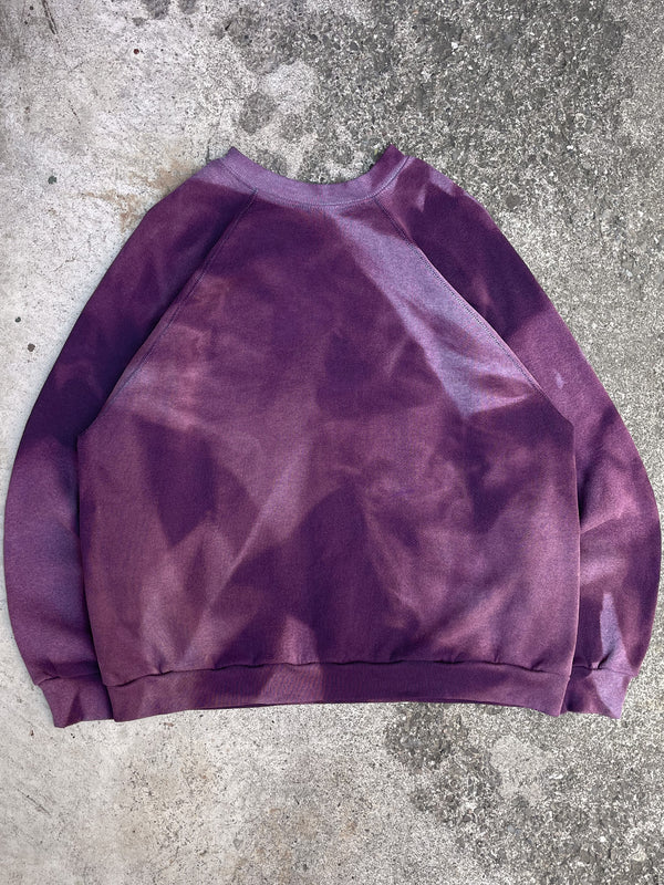 1990s Sun Faded Purple Raglan Sweatshirt