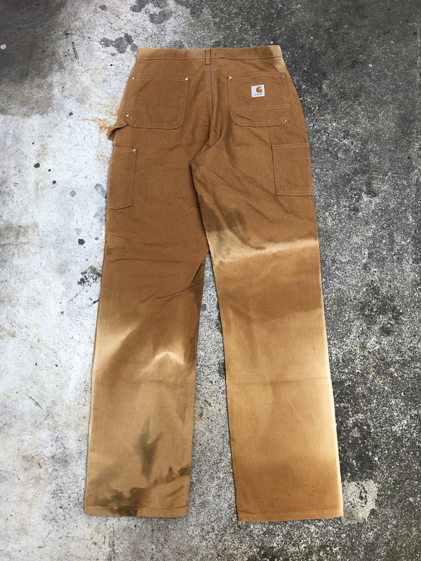 Carhartt B01 Sun Bleached Brown Double Front Knee Work Pants (30X33)