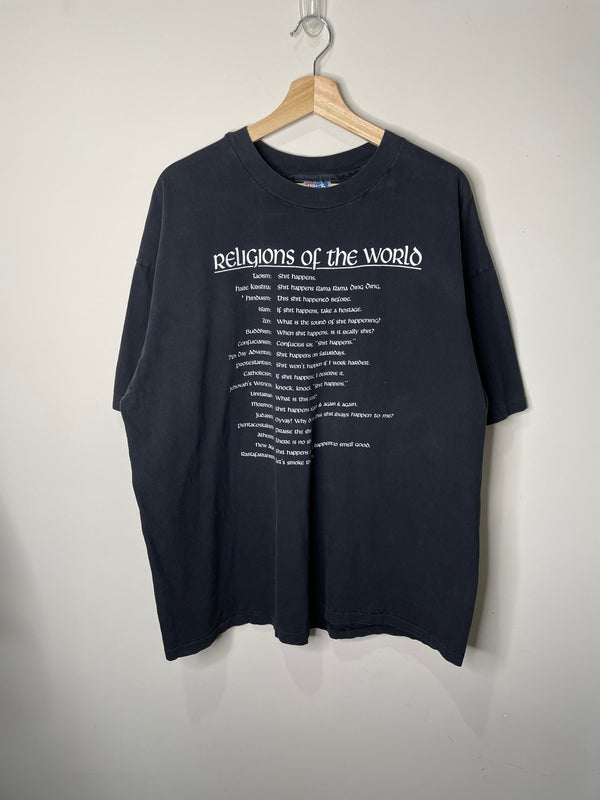 1990s “Religions of the World” Single Stitched Tee (XXL)