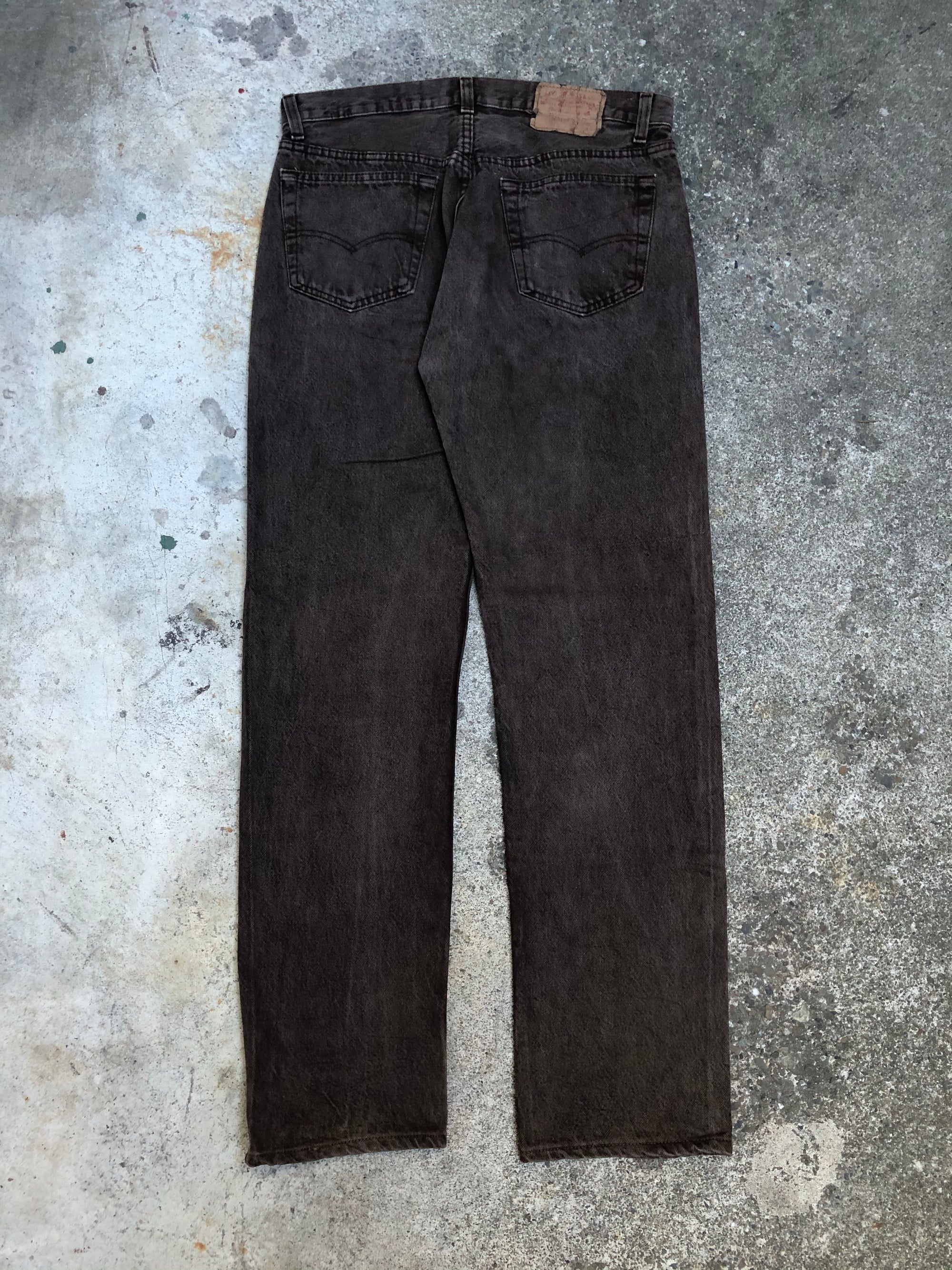 1980s Levis Faded Chocolate Brown 501 (32X31)