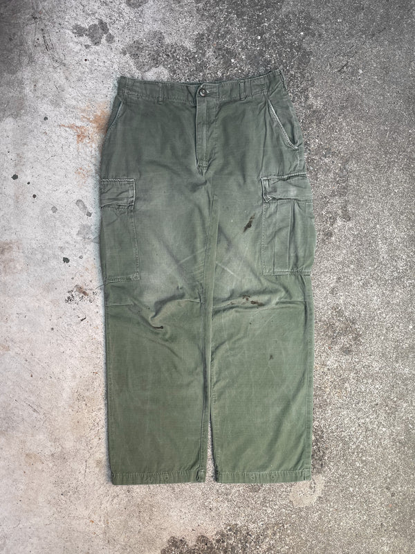 1960s OG-107 Ripstop Cargo Military Pants Talon Zip (31X29)