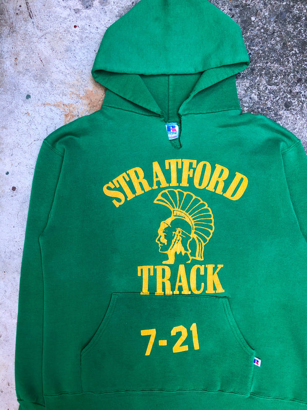 1980s Russell Kelly Green “Stratford Track” Hoodie