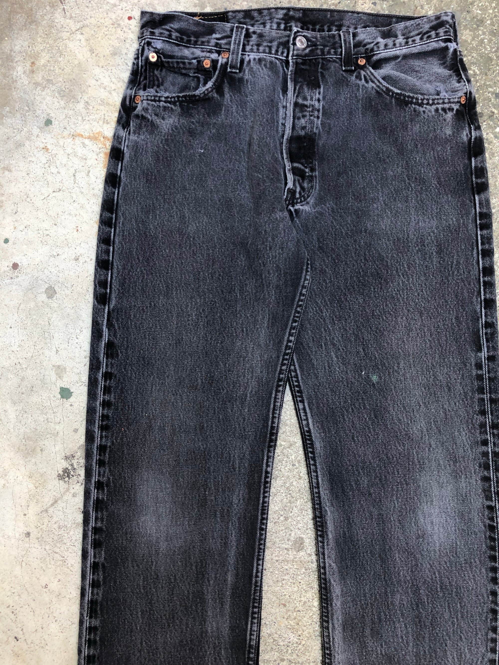 1990s Levis 501 Worn In Black (32X32)