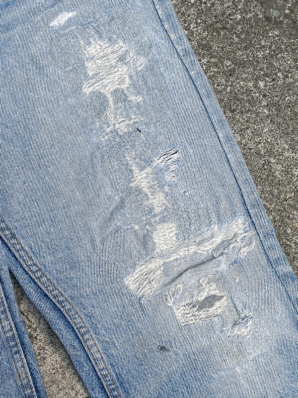 1980s/90s Levis Repaired Faded Blue 505 (33X31)