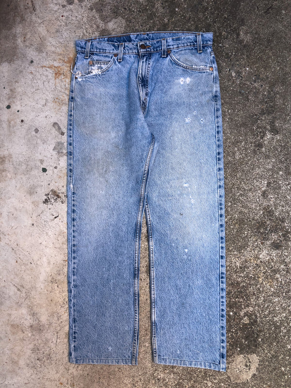 1990s Orange Tab Levis Faded Blue 505 (33X28)