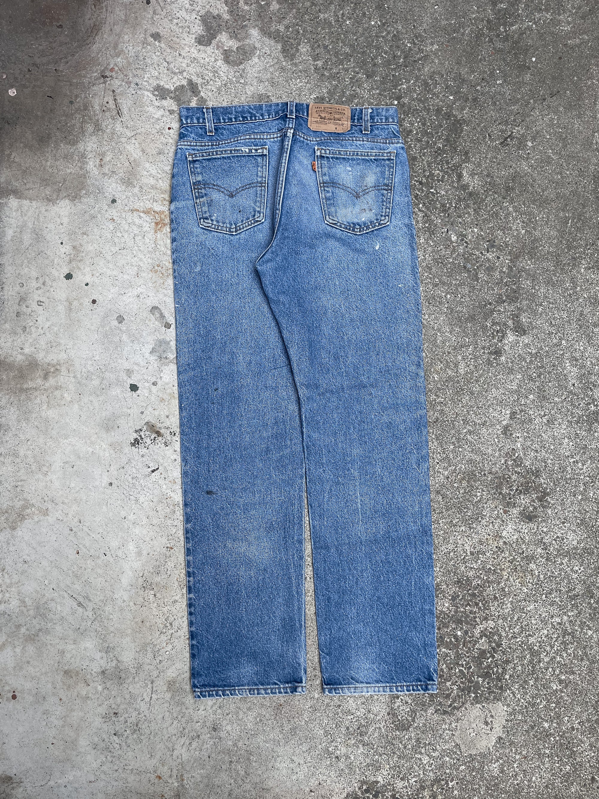 1980s Orange Tab Levi’s Painted Faded Blue 509 (33X30)