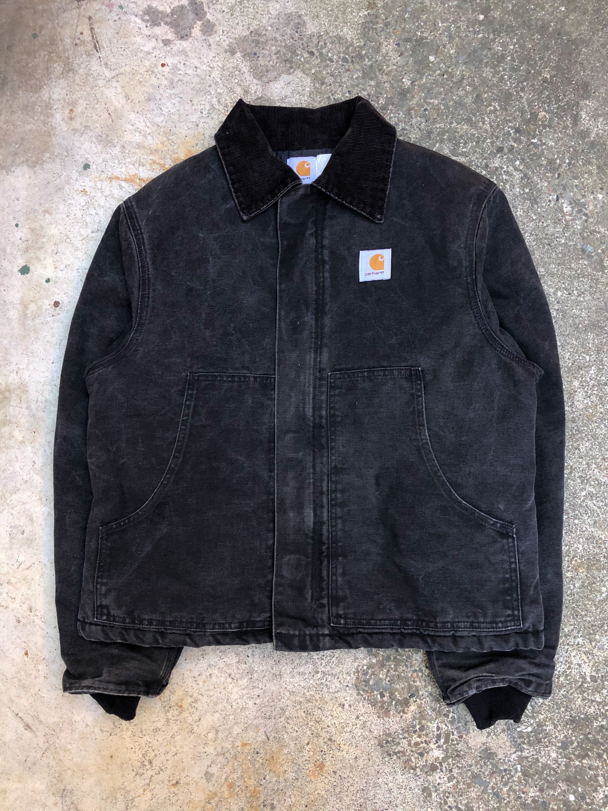 1990s Carhartt Faded Black Quilted Arctic Jacket (M/L)