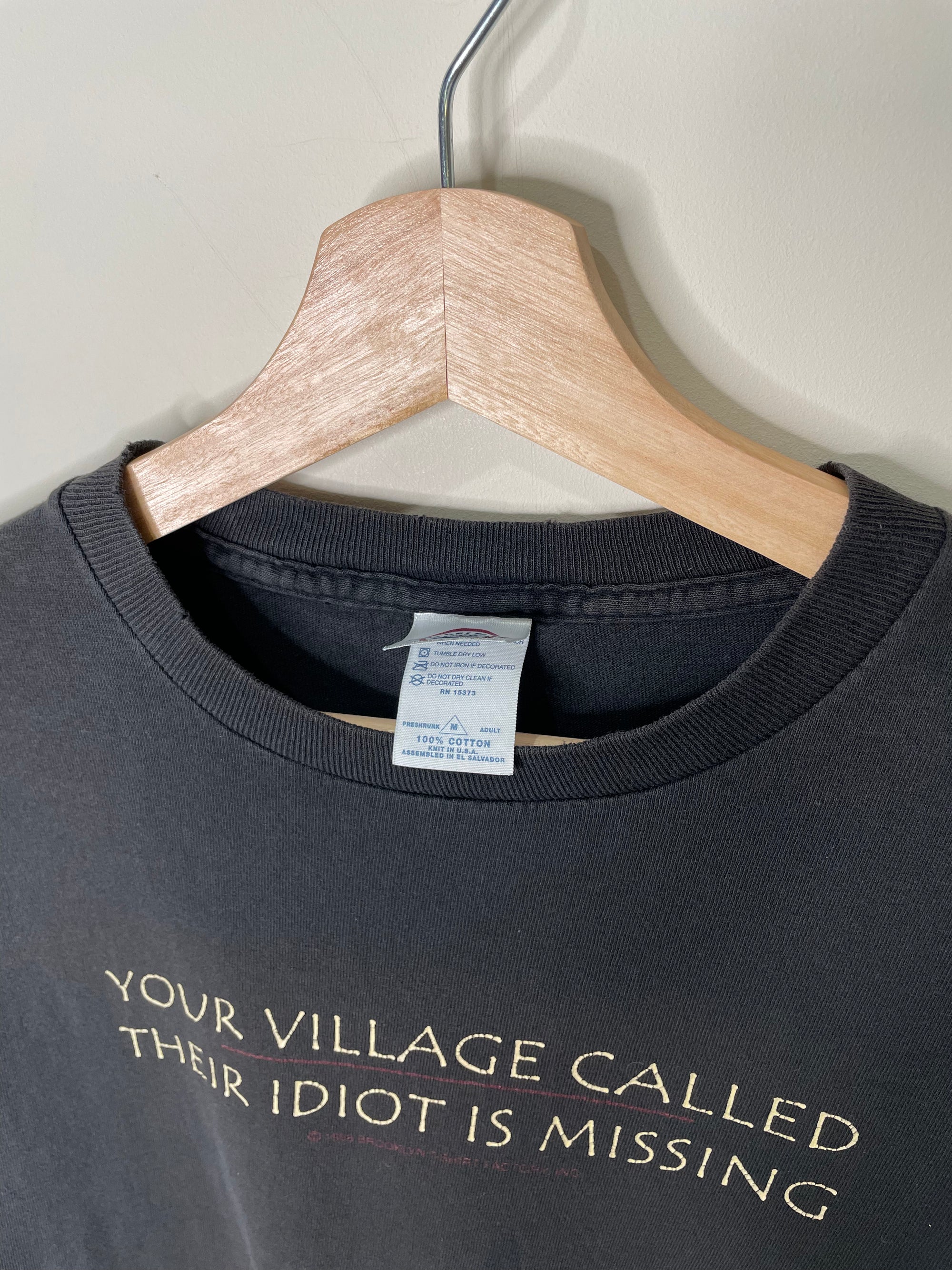 1990s/00s “Your Village Called…” Faded Tee (M)