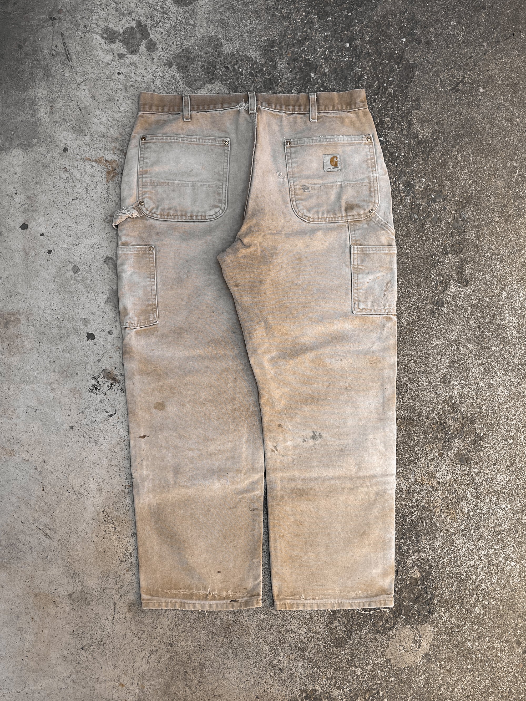 Carhartt B01 Tan Double Knee Work Pants (33X27)