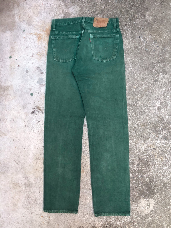 1990s Levis Faded Sea Green 501 (28X30)