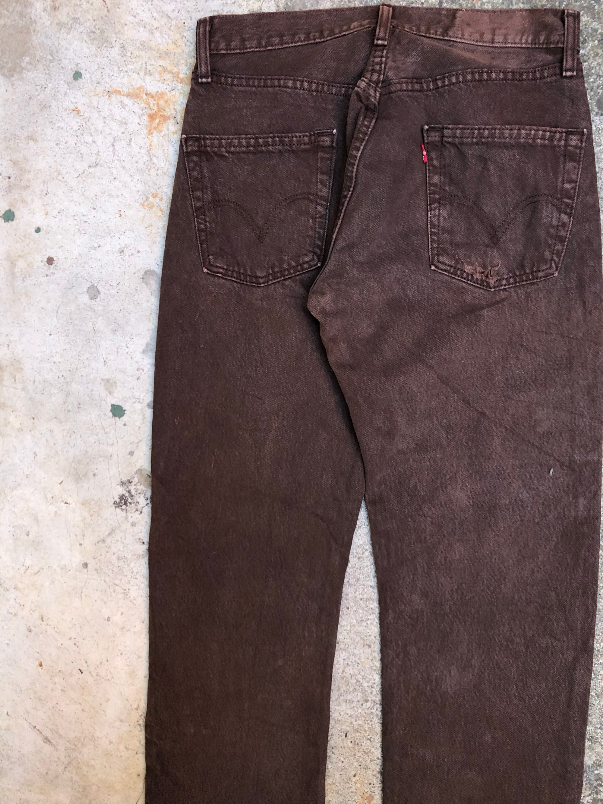 1990s Levis Faded Chocolate Brown 501 (29X29)