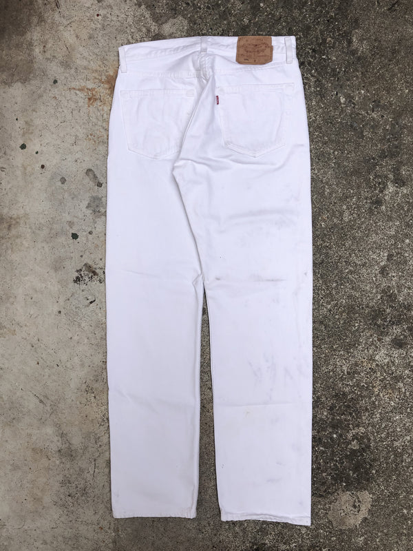 1990s Levis White 501 (30X30)