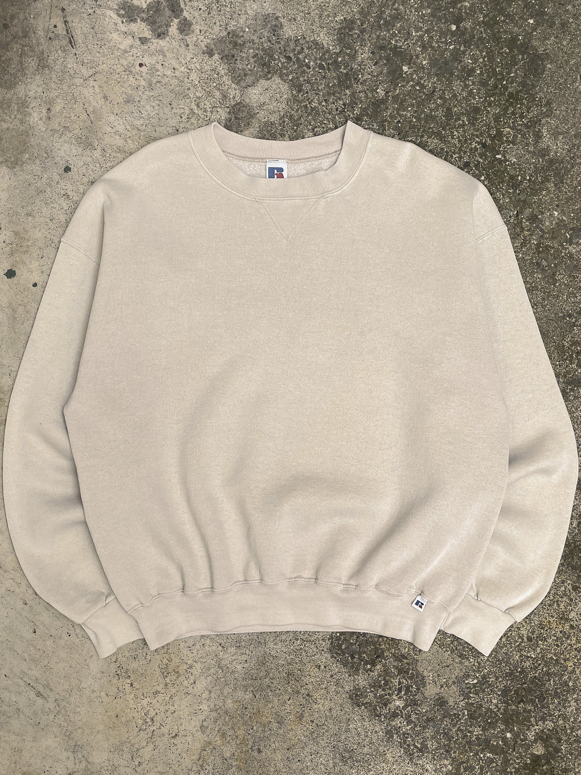 Vintage Russell Cream Blank Sweatshirt