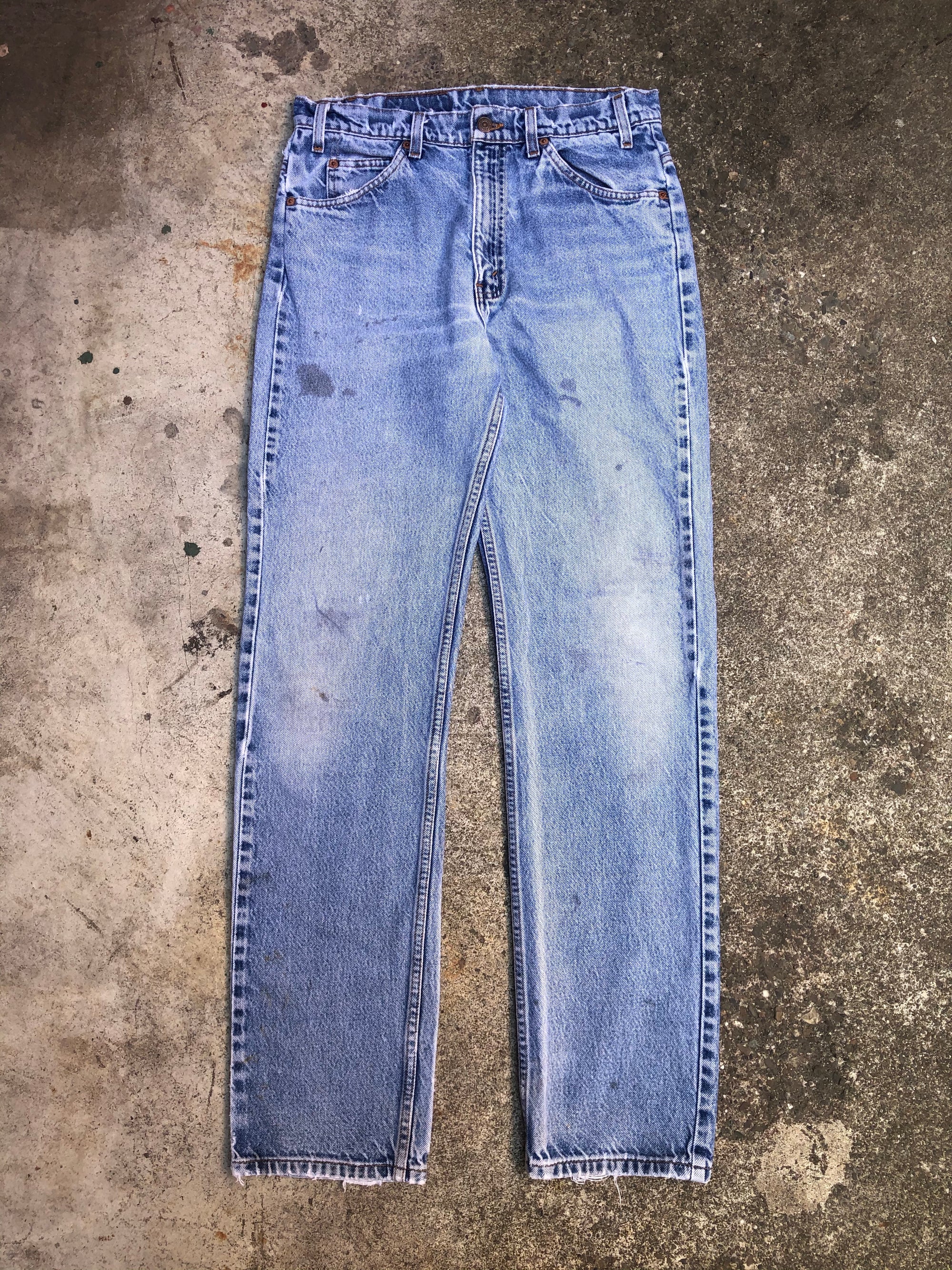 1990s Orange Tab Levis 505 Faded Blue (31X33)