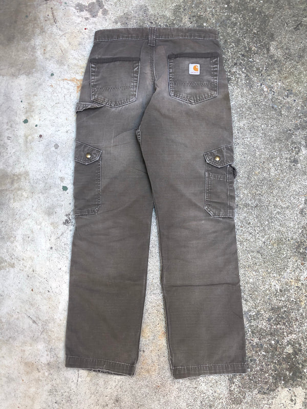 Carhartt B342 Dark Coffee Ripstop Cargo Pants (29X28)