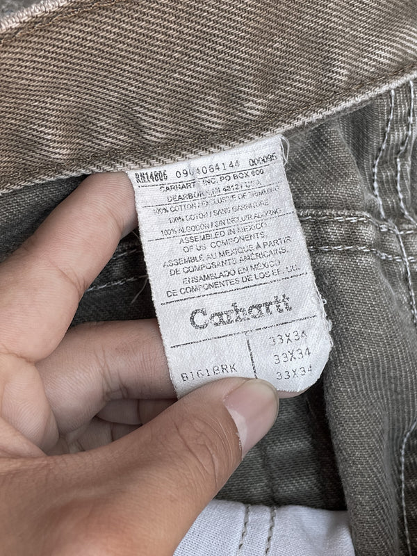 Carhartt B161 Faded Bark Denim Raw Hem (30X25)