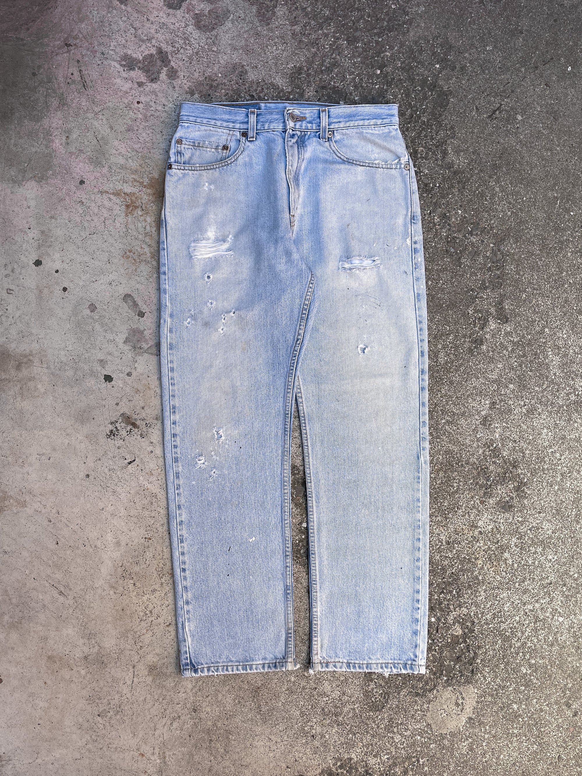 1990s Levi’s Distressed Faded Blue 505 (30X28)