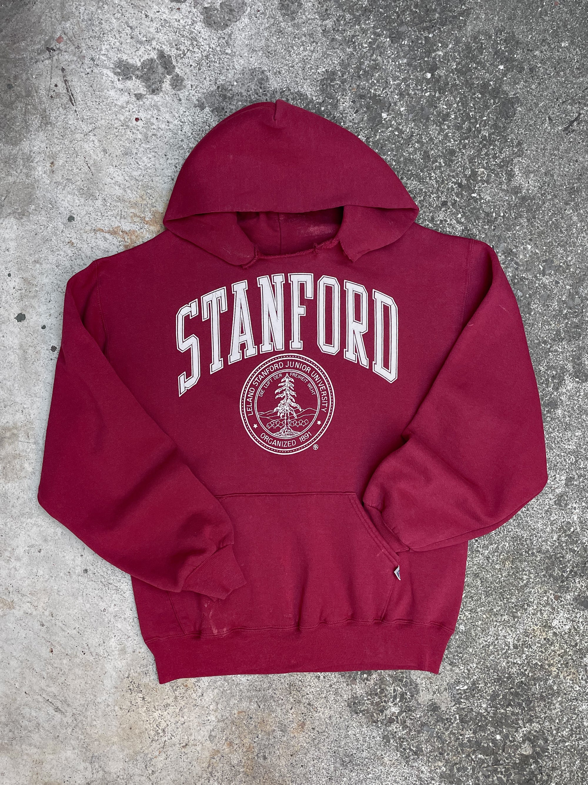 1990s Russell “Stanford” Distressed Hoodie