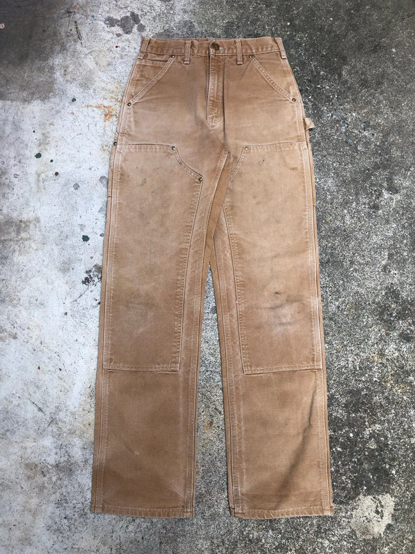 Carhartt B01 Tan Double Front Knee Work Pants (27X33)