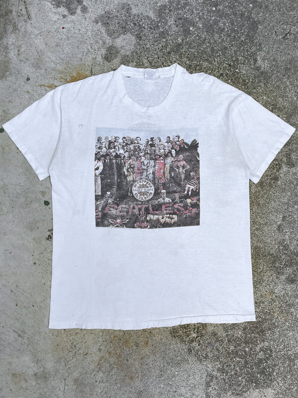 1990s “The Beatles” Thrashed Single Stitched Tee (XL)