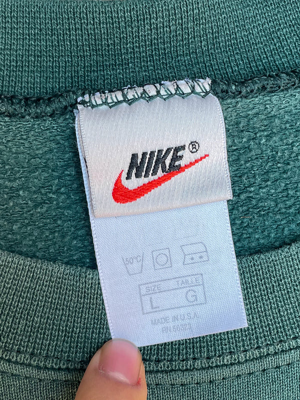 1990s Nike Painted Green Sweatshirt