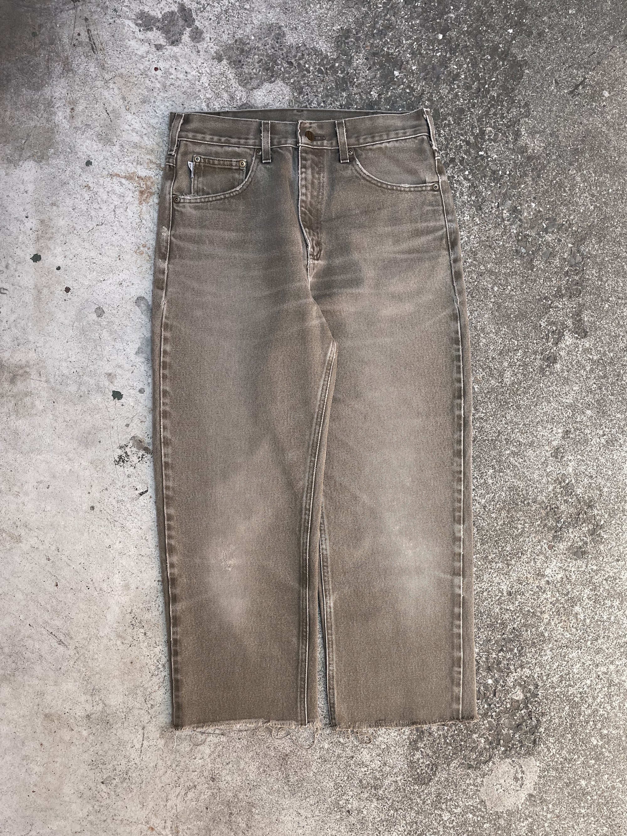 Carhartt B161 Faded Bark Denim Raw Hem (30X25)