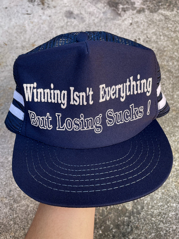 1980s “Losing Sucks!” Two Stripe Trucker Hat