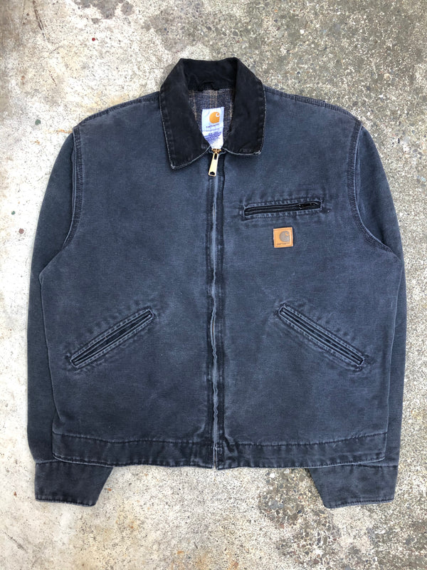 1990s Carhartt Petrol Blue Lined Work Jacket (L)