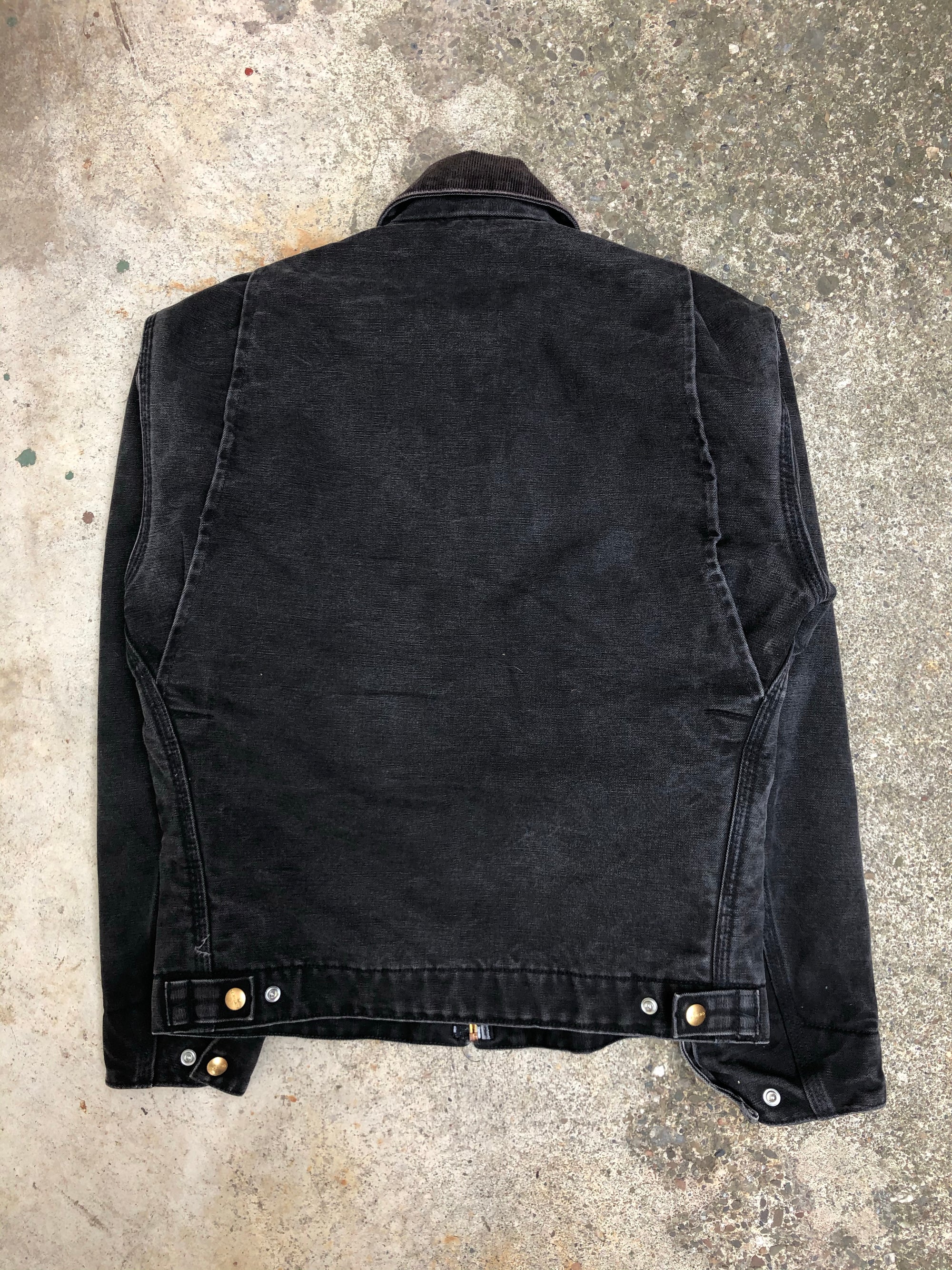 1990s Carhartt Faded Black Lined Work Jacket (XS/S)