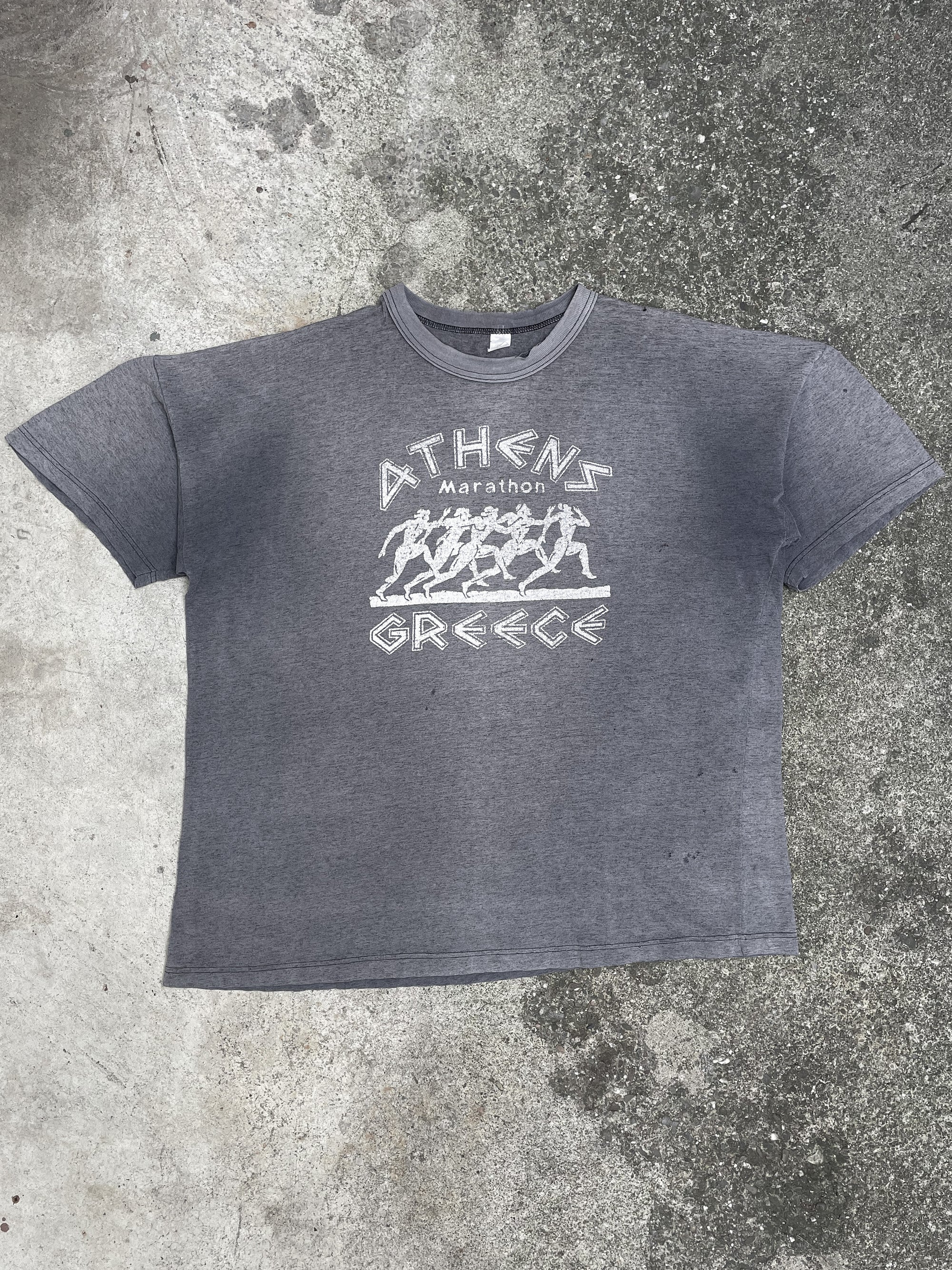 1990s “Athens Greece Marathon” Sun Faded Tee (XL)