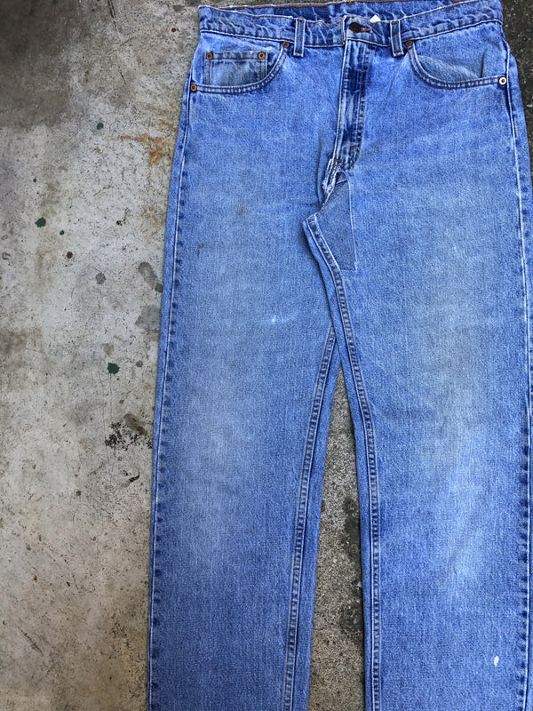 1990s Levis Repaired Faded Blue 505 (34X34)