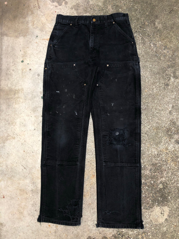 Carhartt B01 Black Double Front Knee Work Pants (32X32)