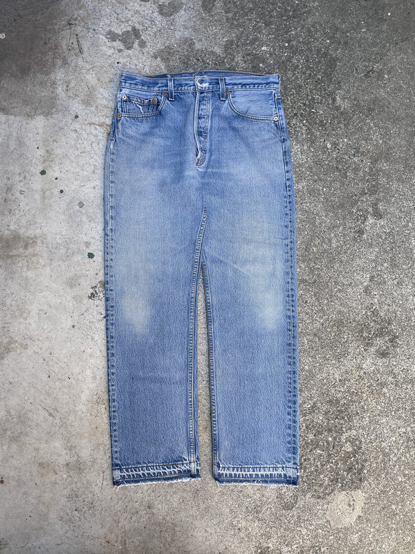 Vintage Levi’s Faded Blue 501 Released Hem (31X28)